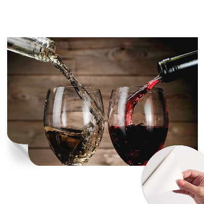 Fototapet autoadeziv cu pahare de vin