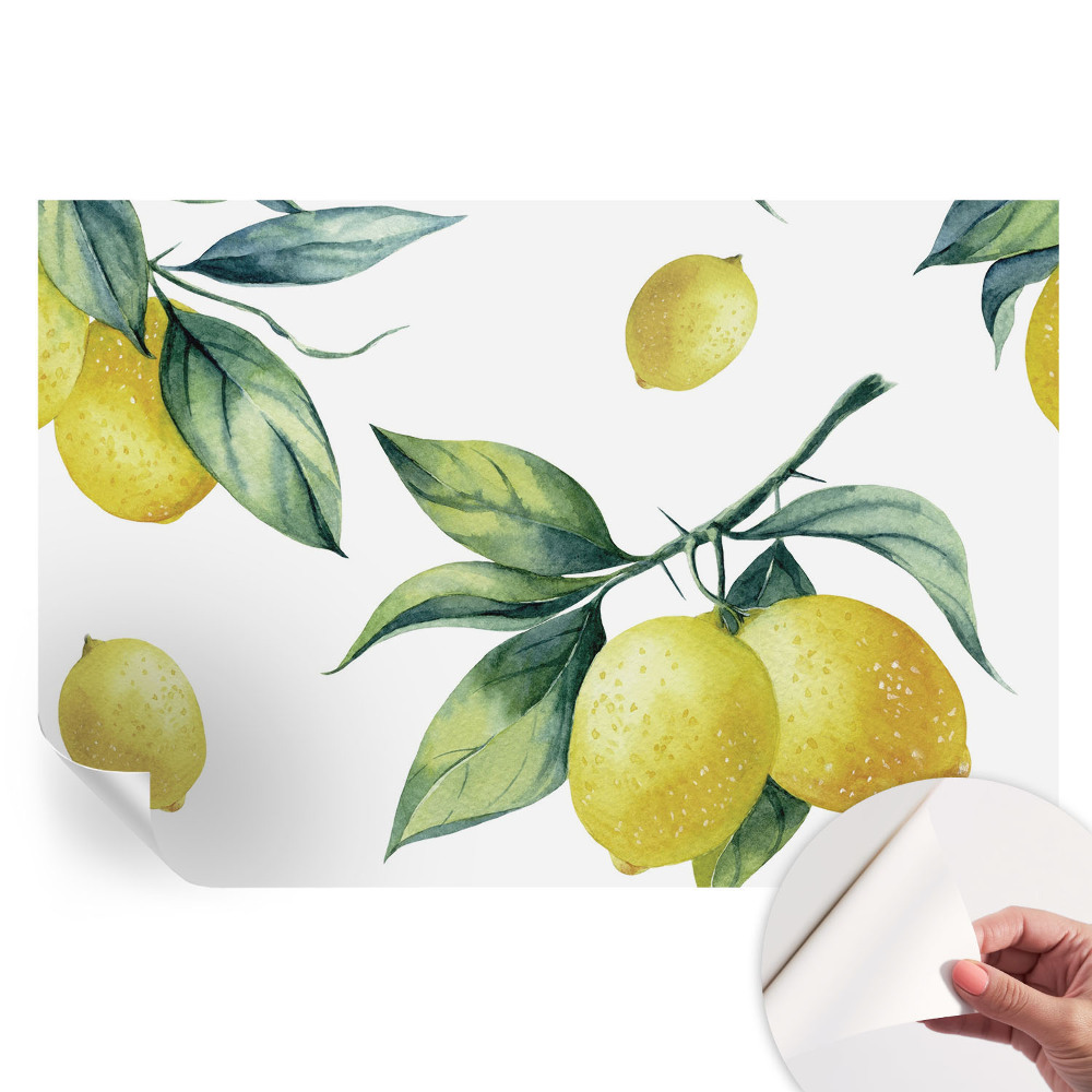 Fototapet autoadeziv pentru dormitor Motivul lămâiei