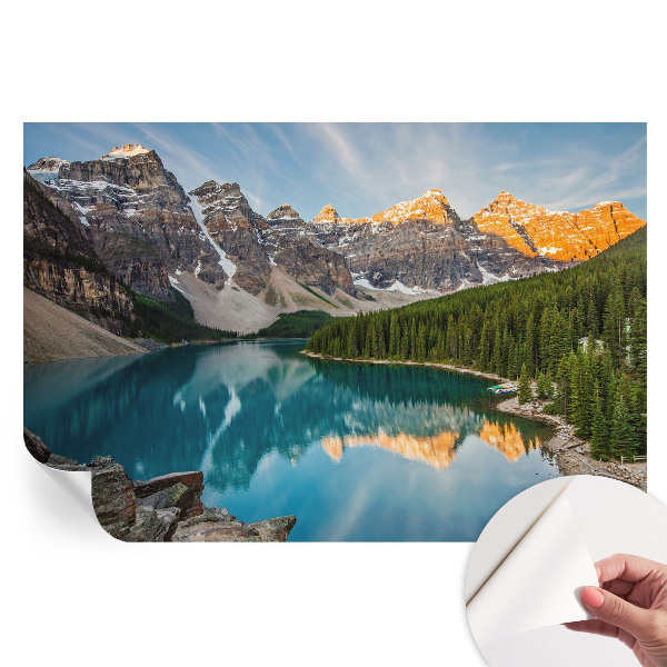 Fototapet modern pentru sufragerie Reflexie montană