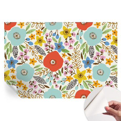 Fototapet autoadeziv pentru dormitor Model floral
