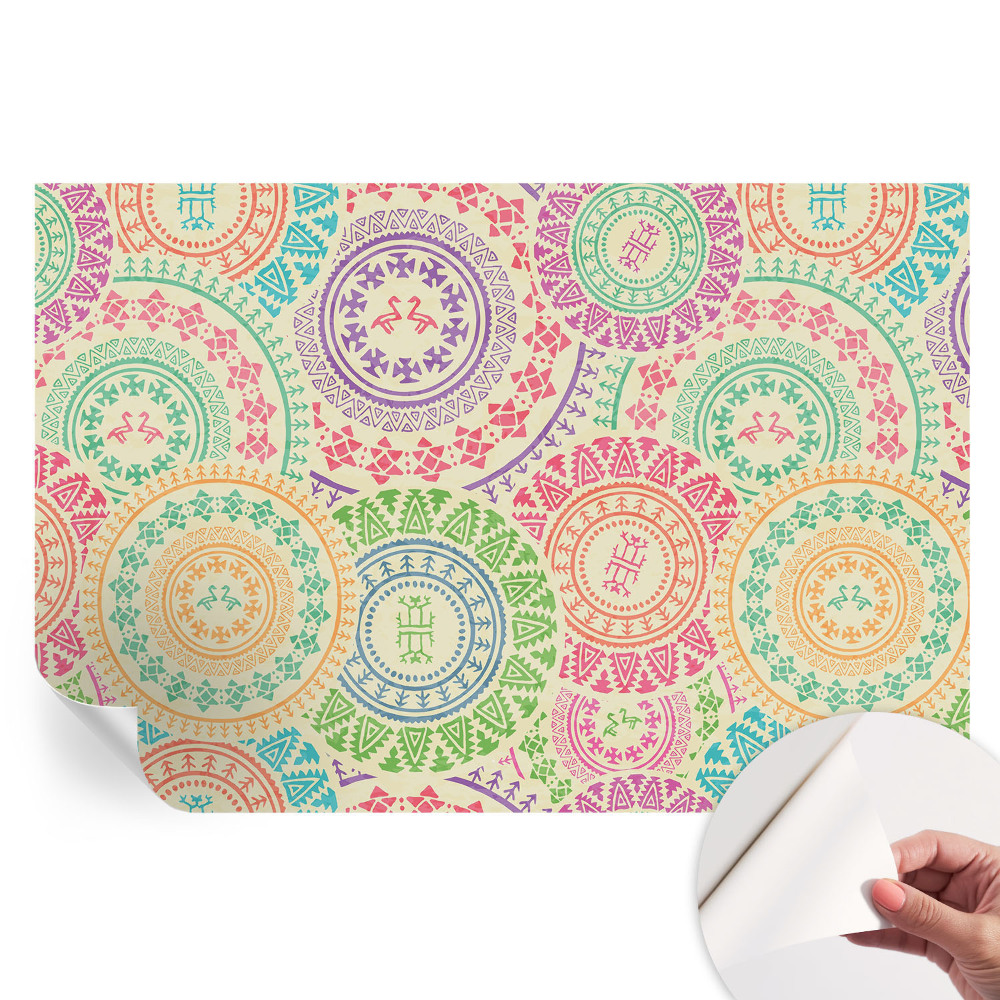 Tapet fotografic autoadeziv Mandale colorate