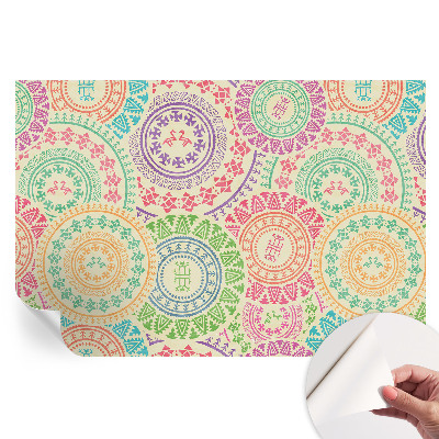 Tapet fotografic autoadeziv Mandale colorate