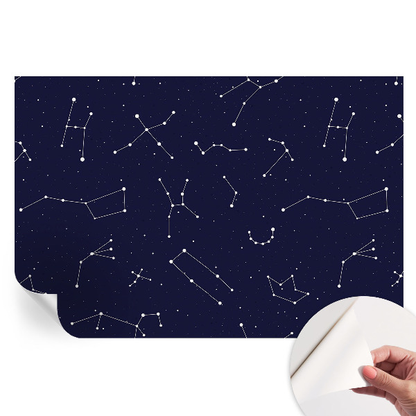 Fototapet autoadeziv pentru dormitor Astro Sky