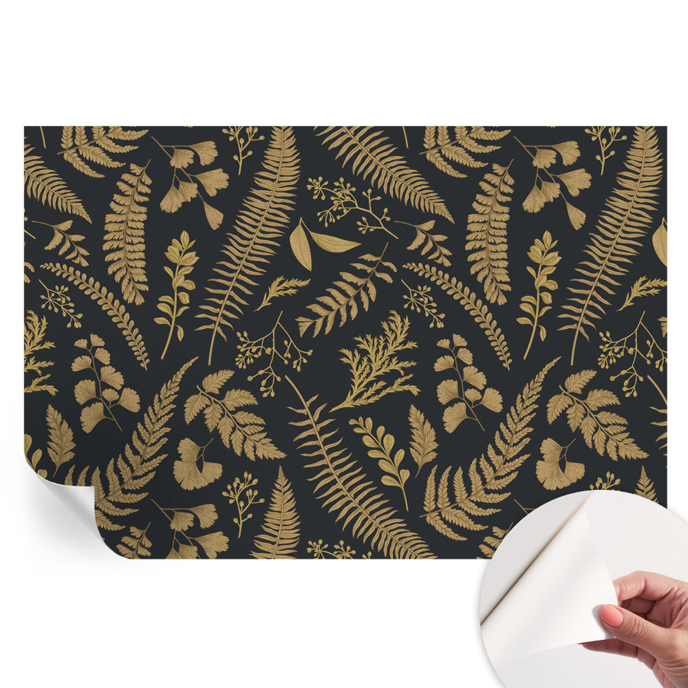 Fototapet modern pentru sufragerie Frunze botanice