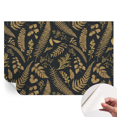 Fototapet modern pentru sufragerie Frunze botanice