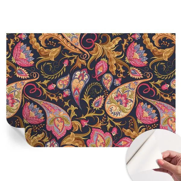 Fototapet autoadeziv cu model paisley colorat