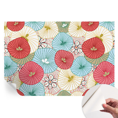 Tapet autoadeziv pentru camera de zi Model floral