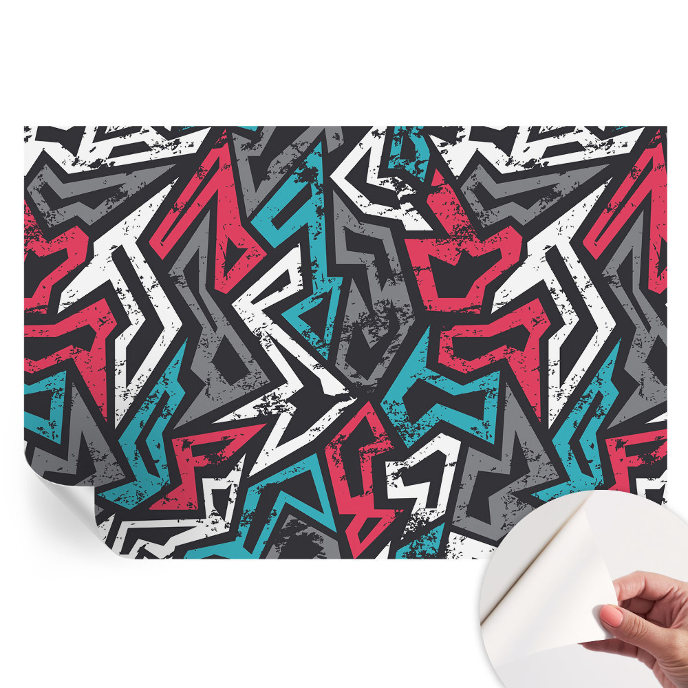 Tapet autoadeziv pentru camera de zi Mozaic abstract