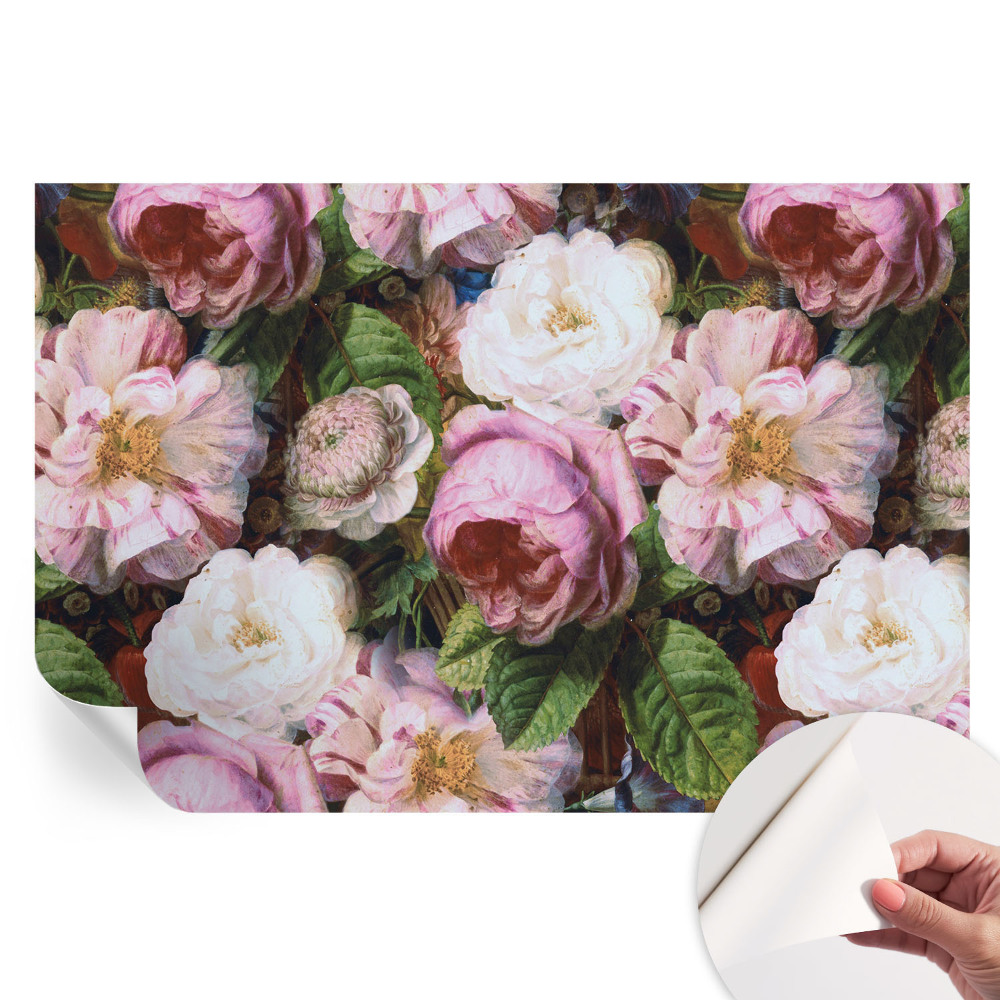 Tapet autoadeziv pentru camera de zi Eleganță florală