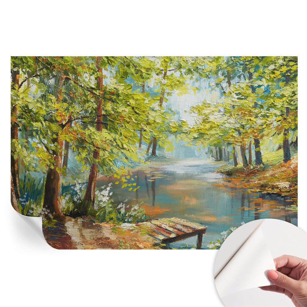 Fototapet autoadeziv pentru dormitor Lac idilic