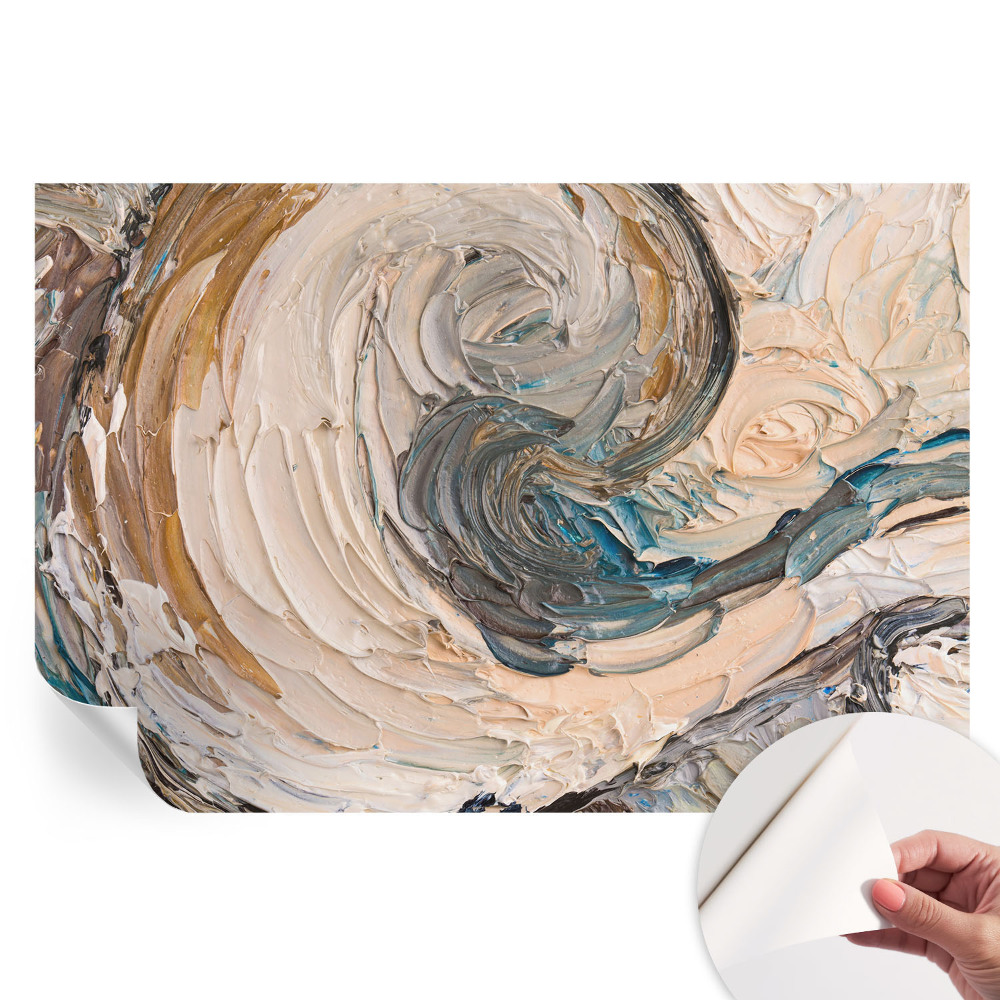 Fototapet autoadeziv cu model de vârtejuri colorate