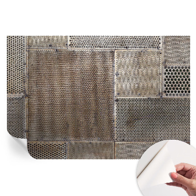 Fototapet modern pentru sufragerie Modele metalice