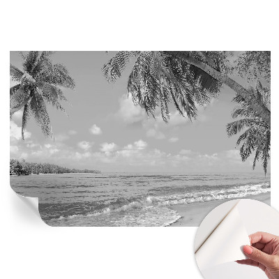 Fototapet modern pentru sufragerie Paradis tropical