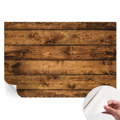 Fototapet autoadeziv pentru dormitor Scânduri de lemn