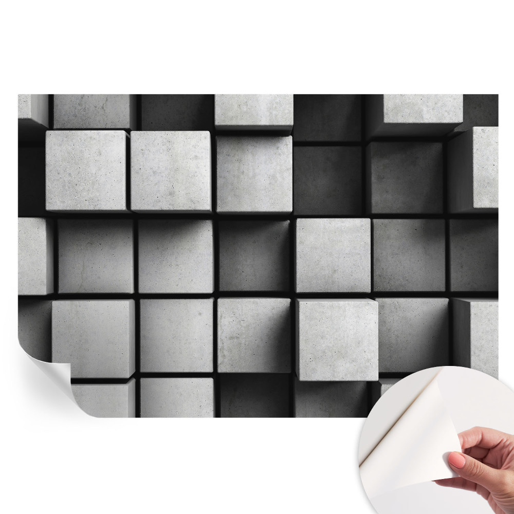 Tapet fotografic autoadeziv Cuburi geometrice