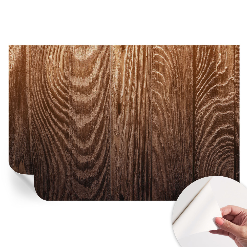 Fototapet autoadeziv pentru dormitor Inele de lemn