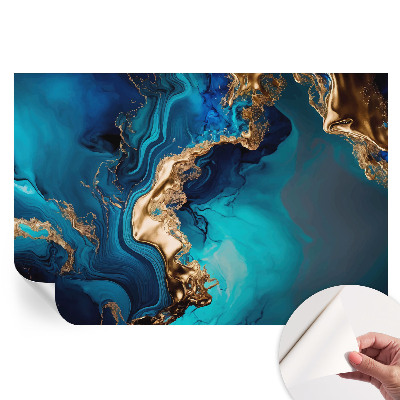 Tapet autoadeziv pentru camera de zi cu model abstract colorat