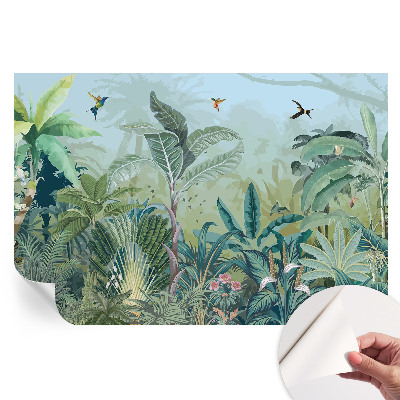 Fototapet modern pentru sufragerie Natură tropicală