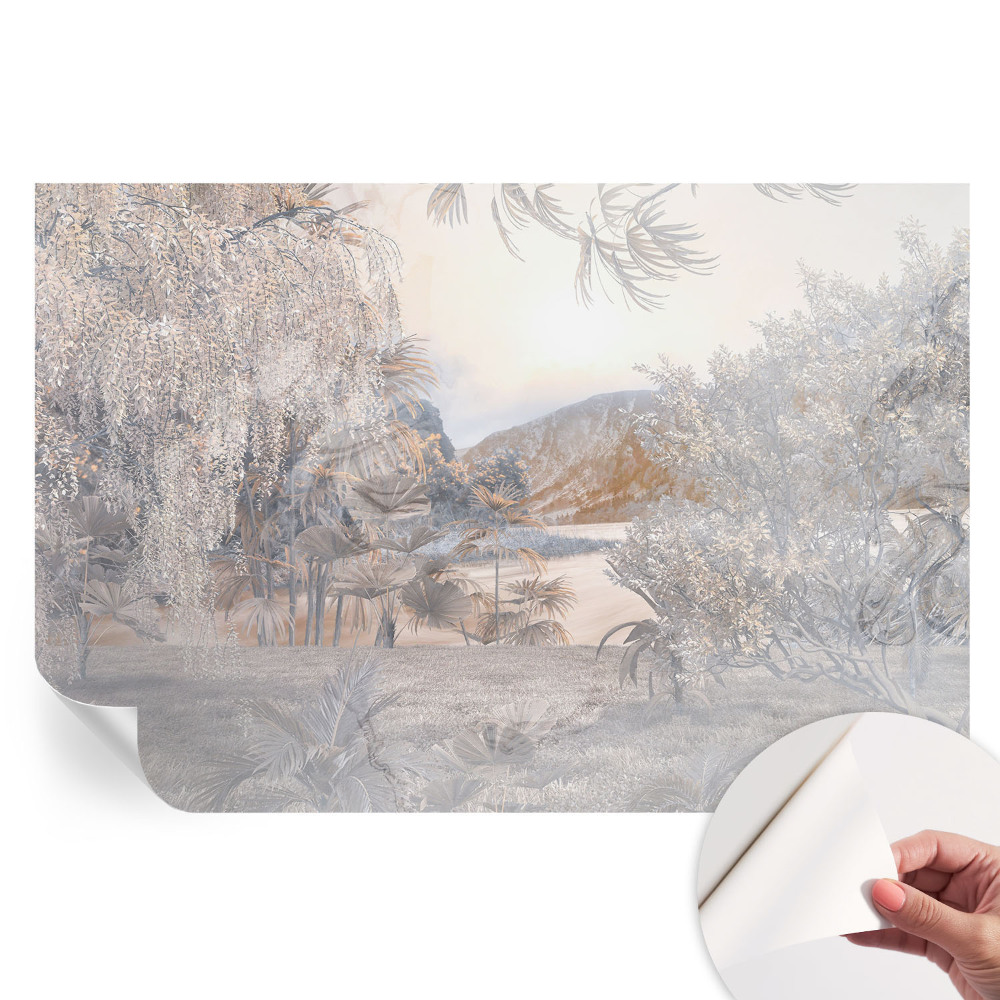 Fototapet modern pentru sufragerie Natura subtilității