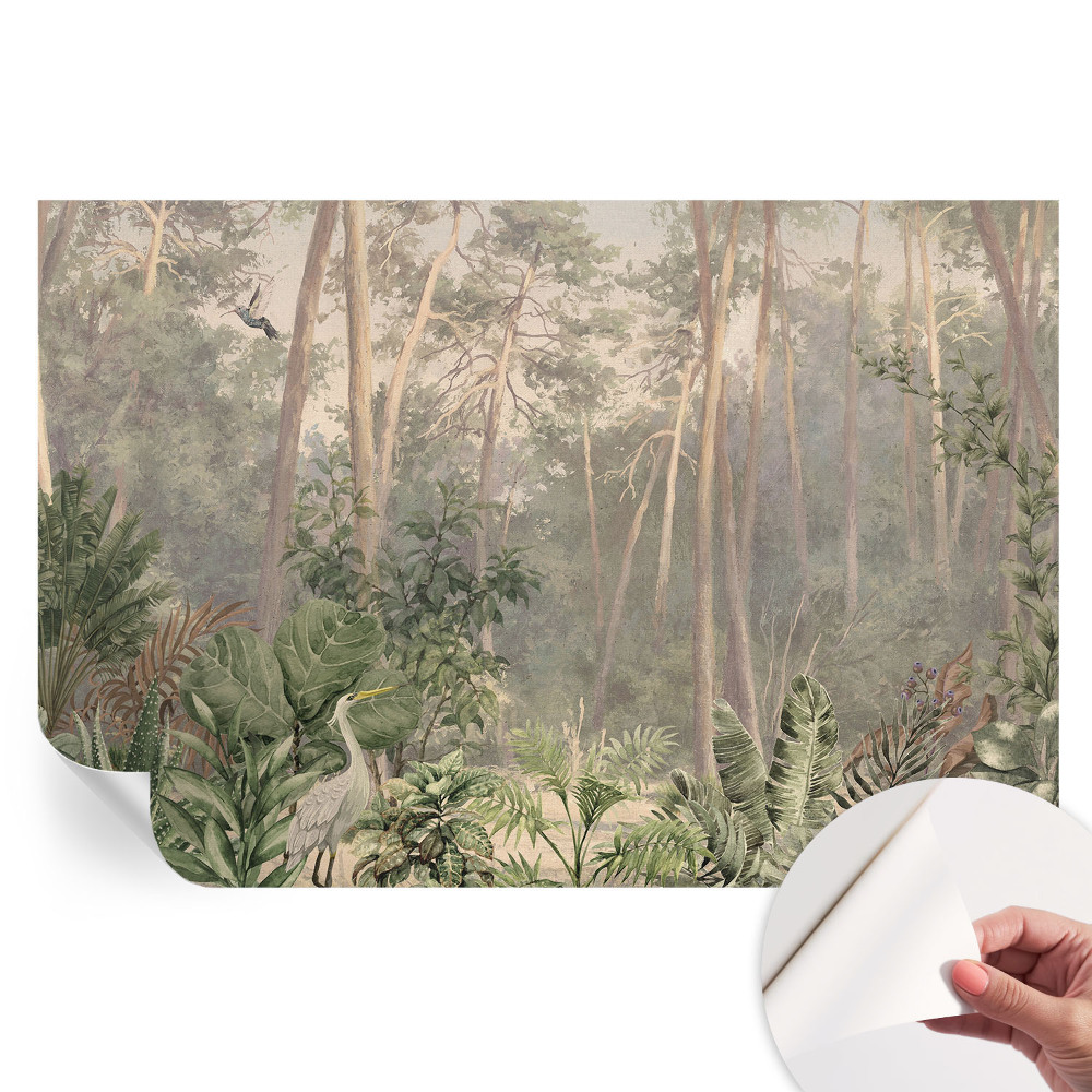 Tapet autoadeziv pentru camera de zi Armonie naturală