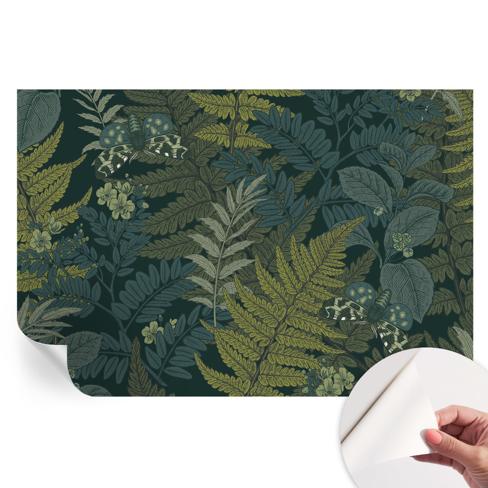 Fototapet modern pentru sufragerie Eleganță verde