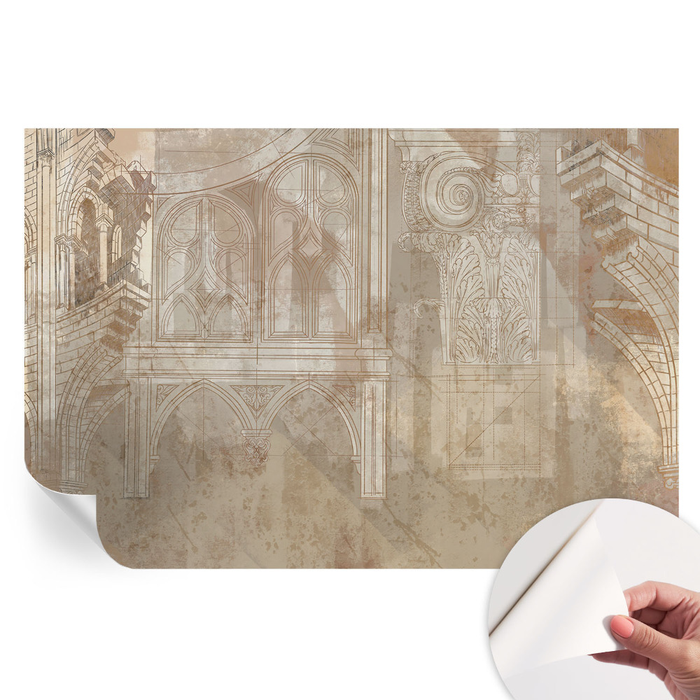 Fototapet autoadeziv pentru dormitor Ornamente istorice