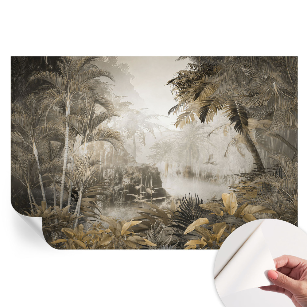 Fototapet modern pentru sufragerie Pădurea tropicală