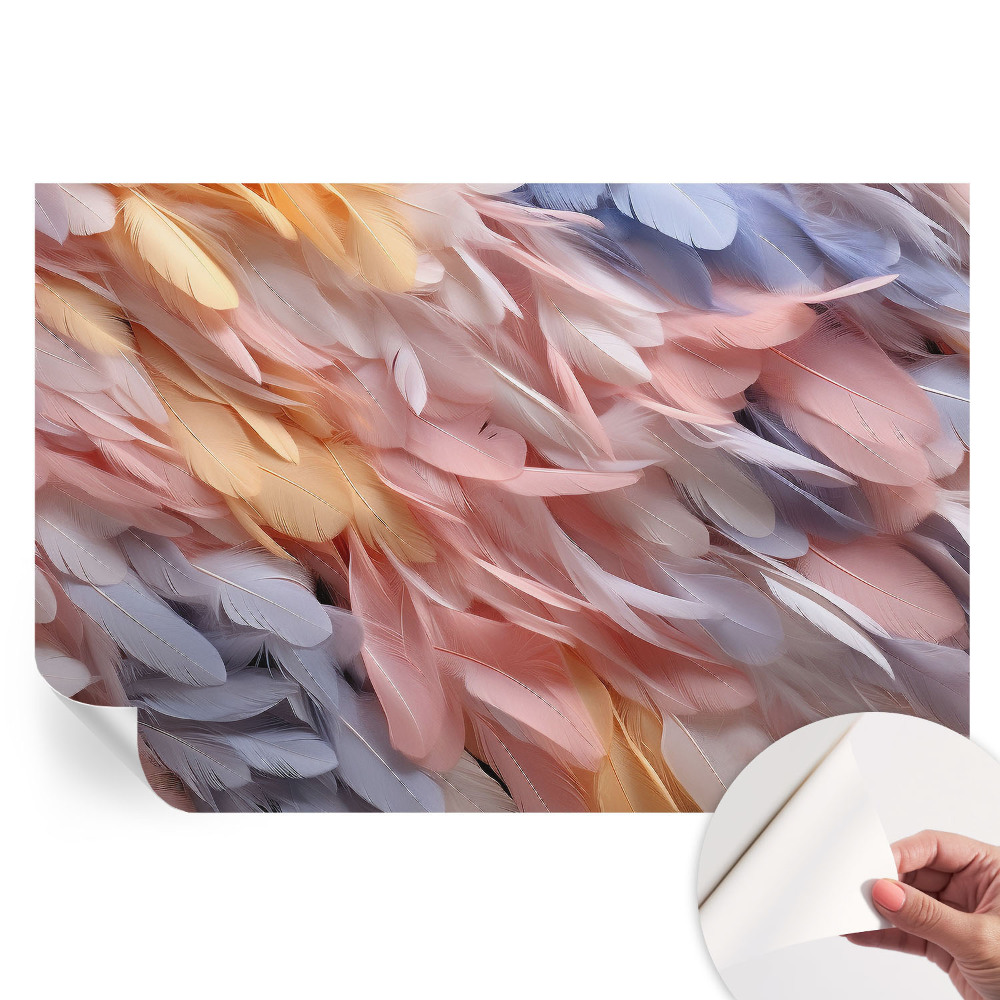 Fototapet autoadeziv Pene pastelate