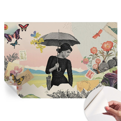 Tapet fotografic autoadeziv Colaj romantic