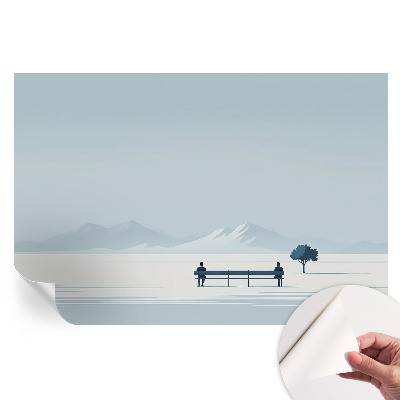 Fototapet modern pentru sufragerie Peisaj minimalist