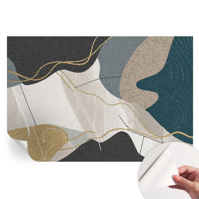 Fototapet modern pentru sufragerie Forme abstracte
