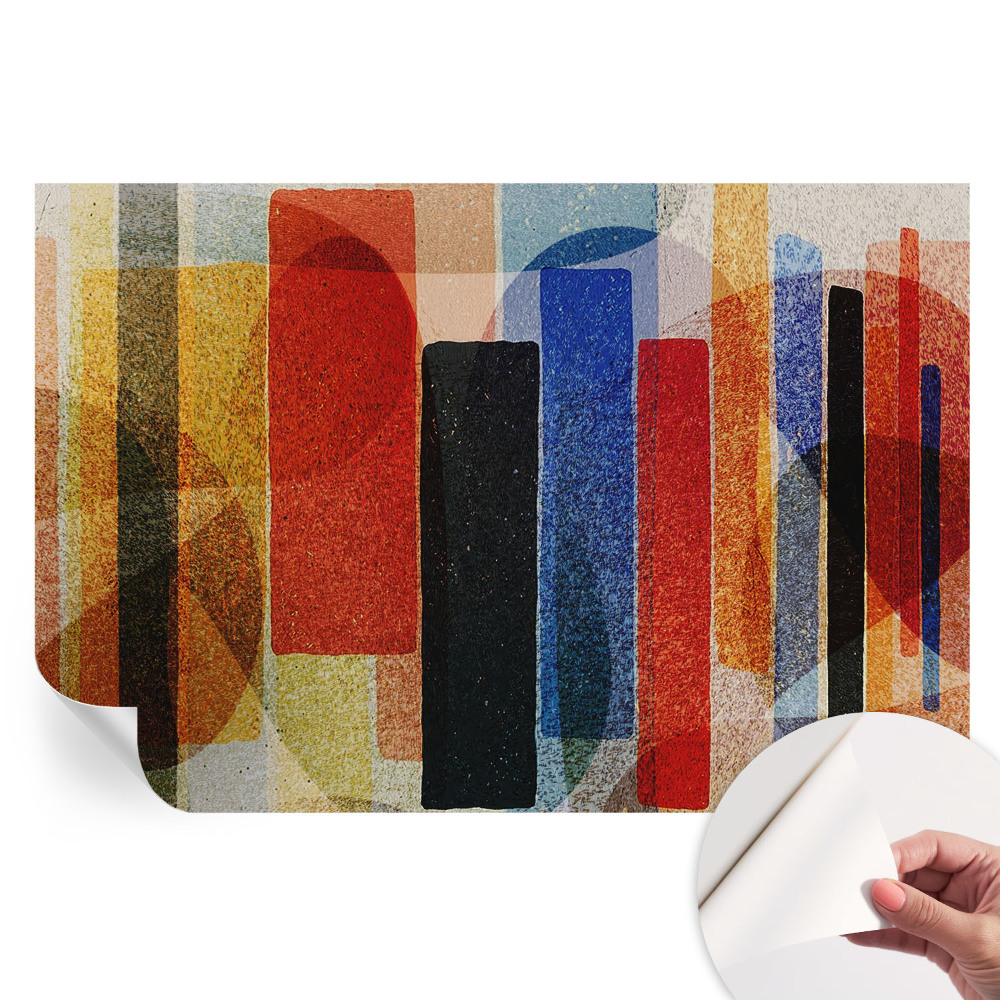 Fototapet autoadeziv pentru dormitor Forme geometrice