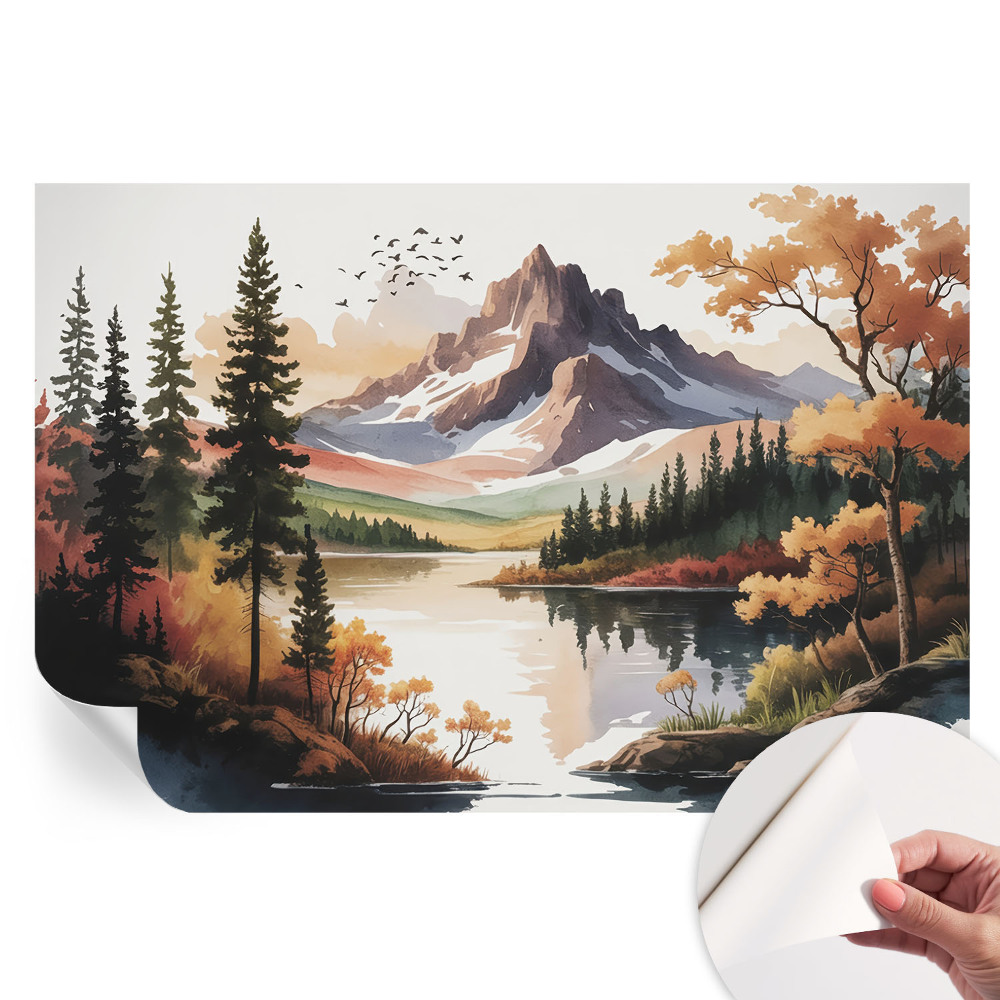 Fototapet modern pentru sufragerie Toamna montană