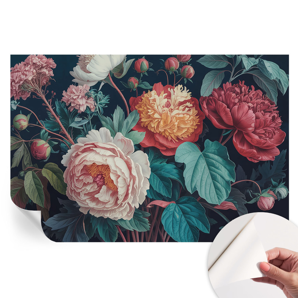 Fototapet autoadeziv Flori colorate