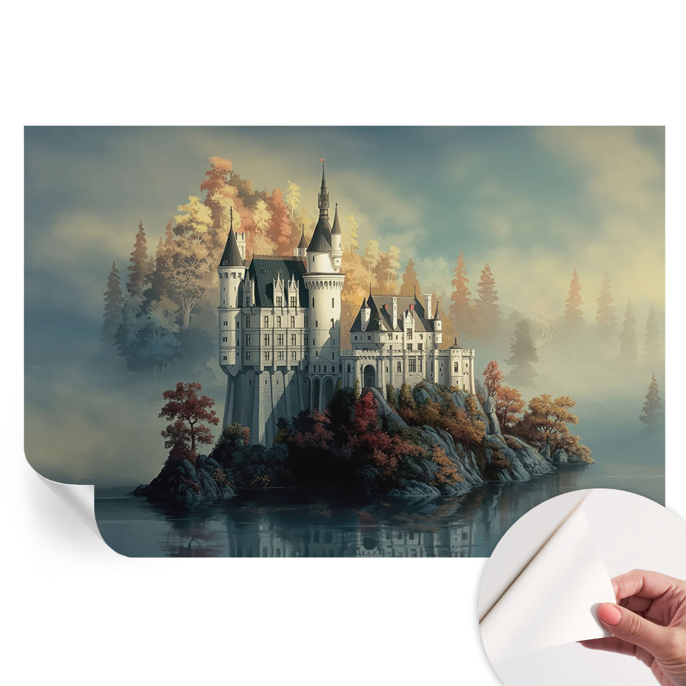 Tapet autoadeziv pentru camera de zi Castel de basm