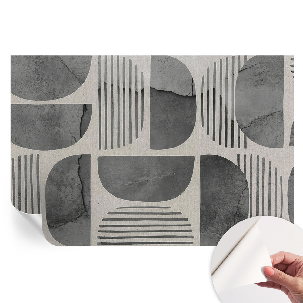 Fototapet autoadeziv cu forme geometrice