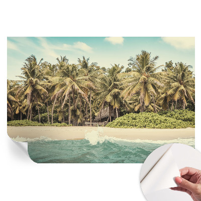 Fototapet modern pentru sufragerie Plajă tropicală