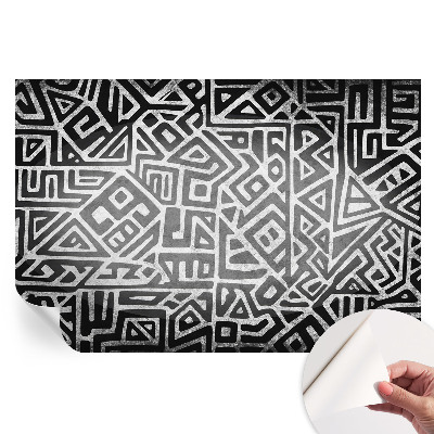 Tapet autoadeziv pentru camera de zi Labirint geometric