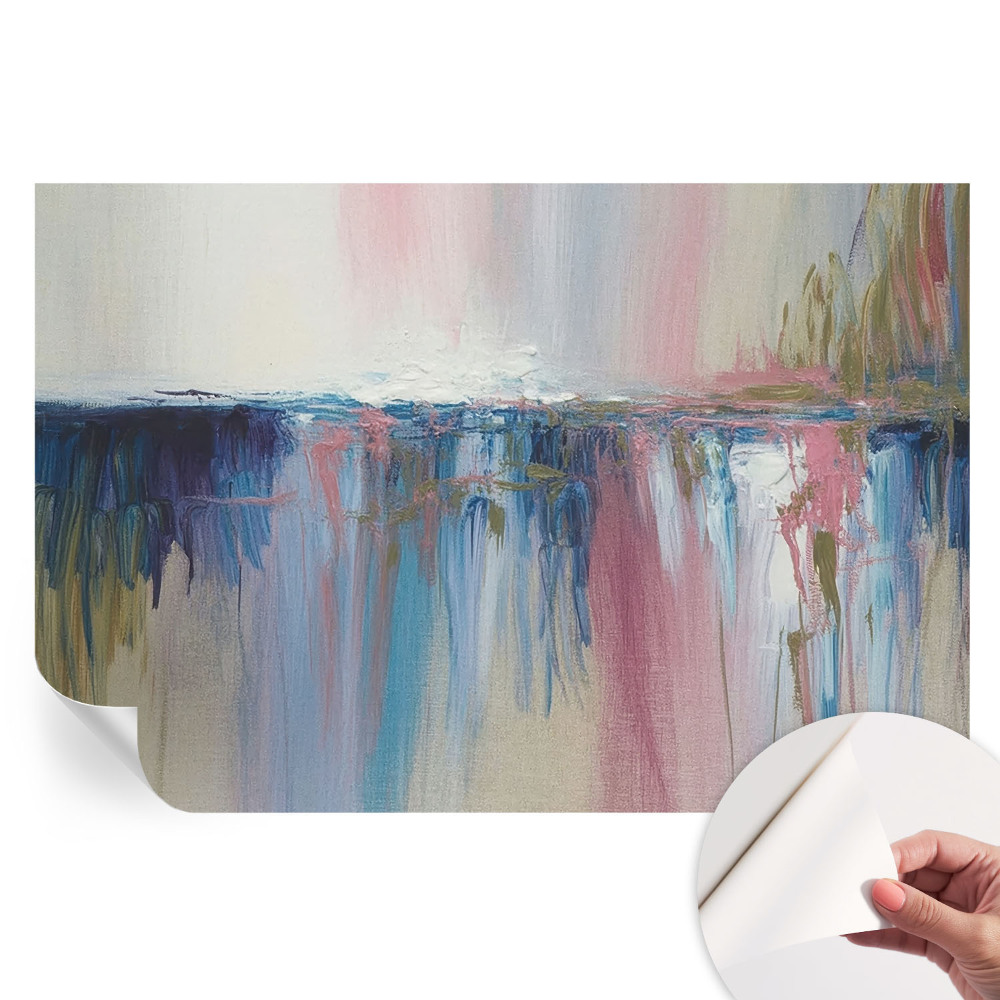 Tapet autoadeziv pentru camera de zi Abstracție colorată