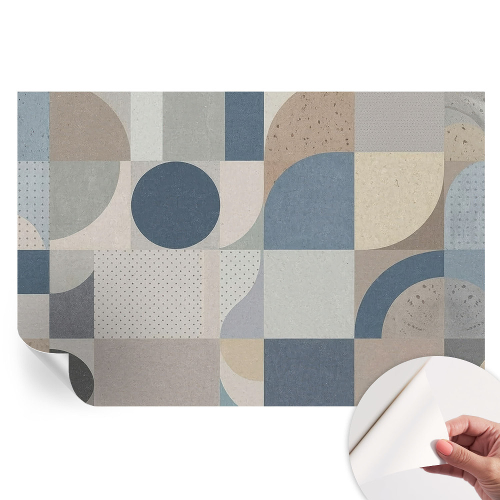 Fototapet autoadeziv pentru dormitor Mozaic geometric