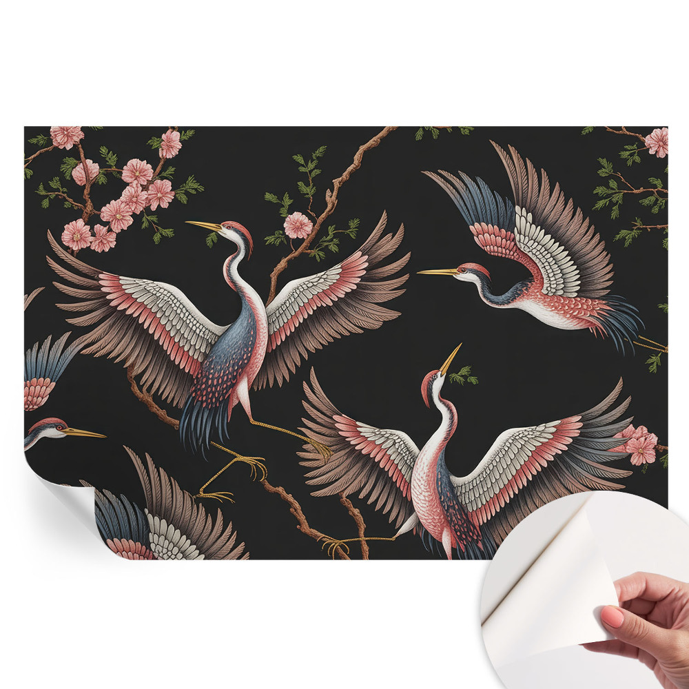 Tapet autoadeziv pentru camera de zi Model floral