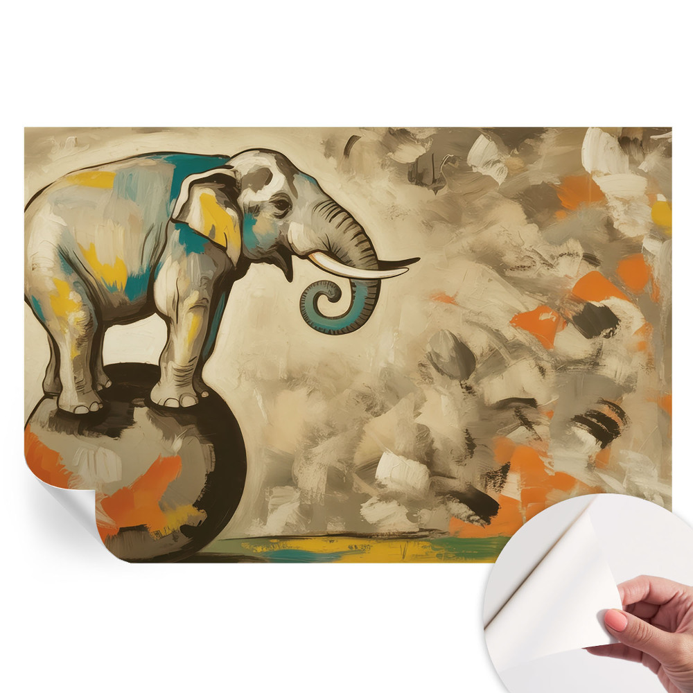 Fototapet autoadeziv pentru dormitor Elefant abstract