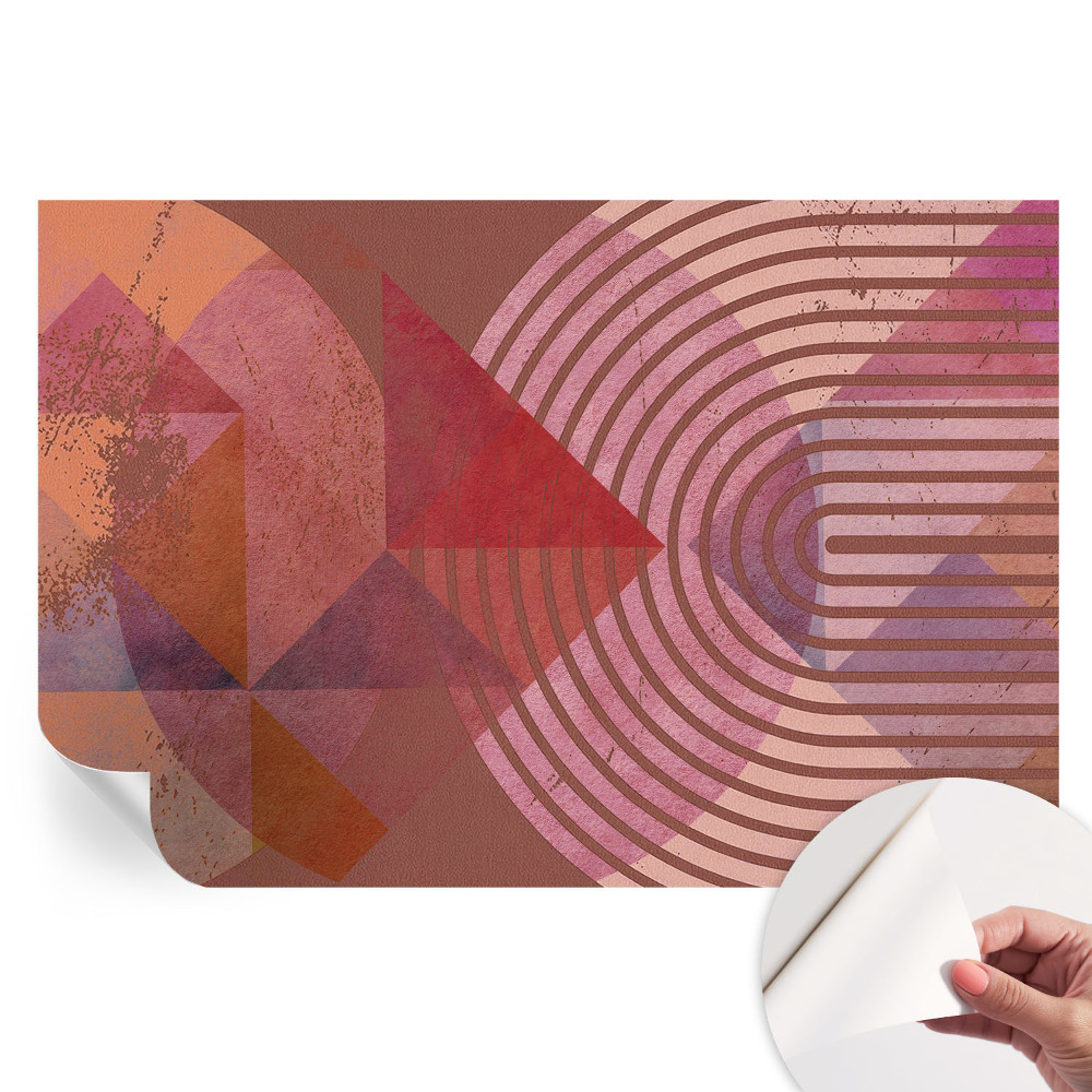 Fototapet autoadeziv pentru dormitor Forme abstracte