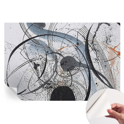 Fototapet modern pentru sufragerie Abstracție expresivă