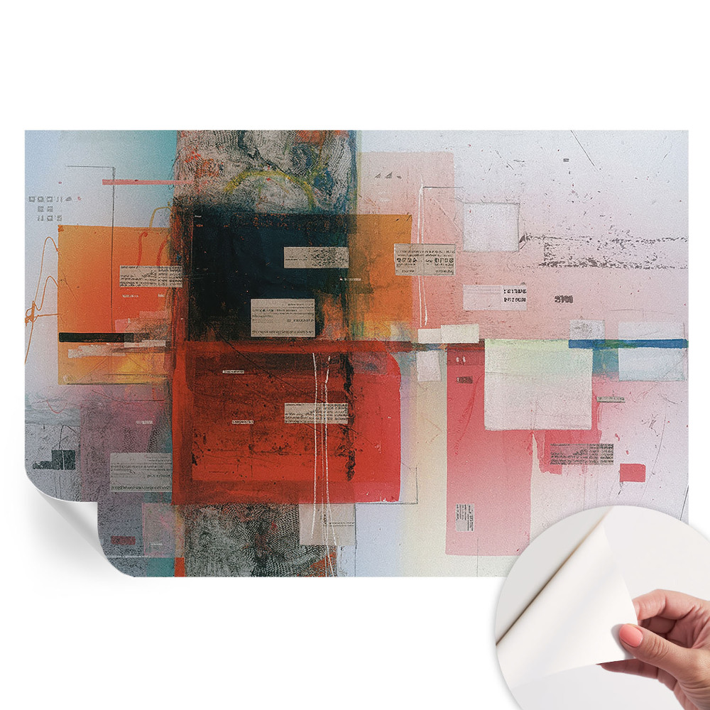 Fototapet modern pentru sufragerie cu compoziție abstractă