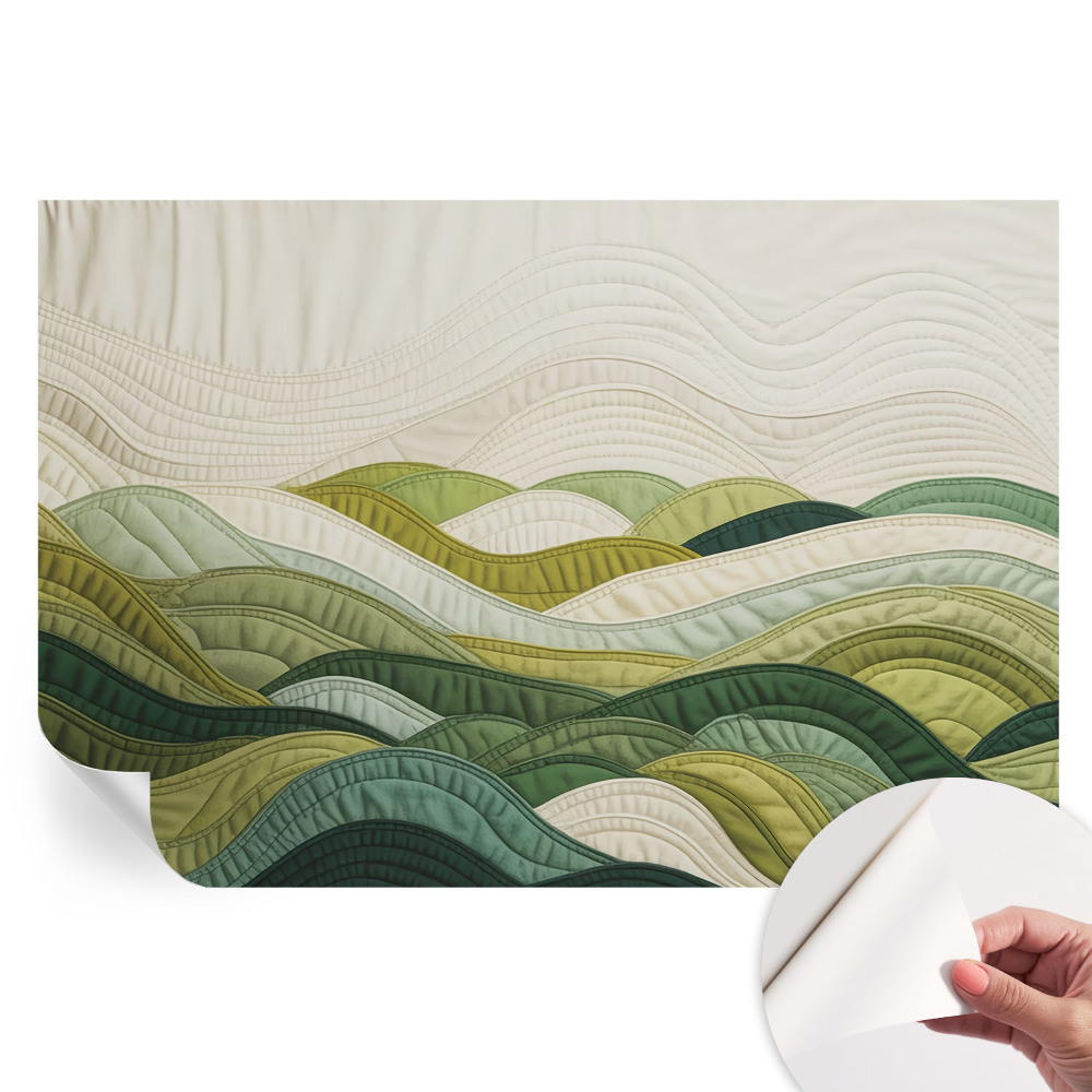 Fototapet autoadeziv Dealuri de material textil