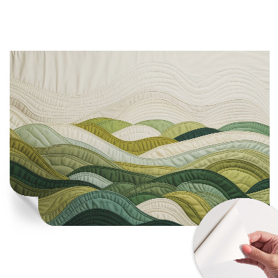 Fototapet autoadeziv Dealuri de material textil