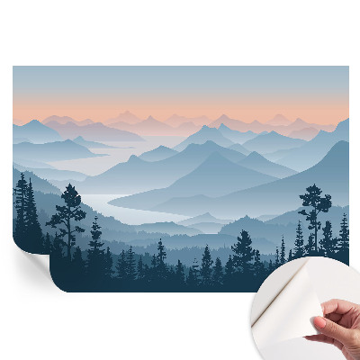 Fototapet autoadeziv pentru dormitor Panoramă montană