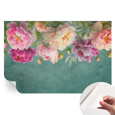 Tapet autoadeziv pentru camera de zi Eleganță florală