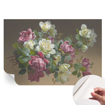 Fototapet modern pentru sufragerie Eleganță florală